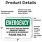 Signmission This Facility Does Not Provide, 5 in W x Rectangle, Vinyl Decal OS-2PACK-EM-D-35-L-10423 - alternate 2